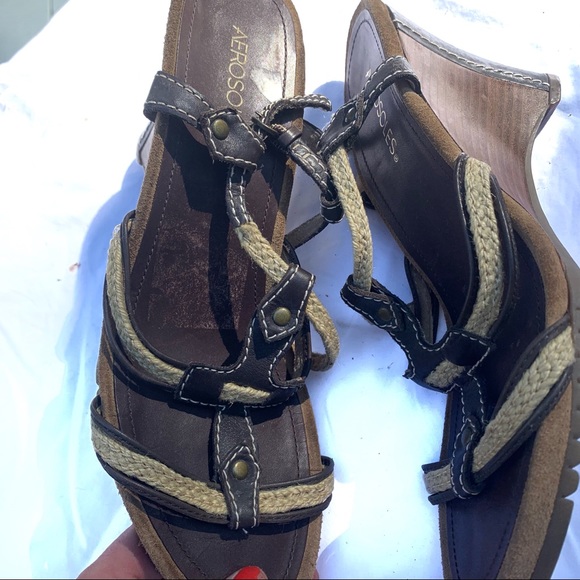 Aerosoles Wedge Braided Sandals 9 - Picture 6 of 11
